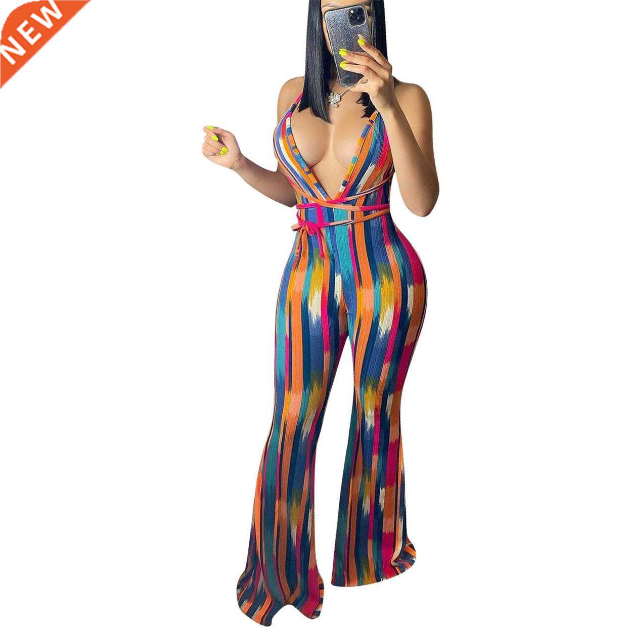 Slm Ft and Flared Lounge Pants n Ragged Prnt Open Back