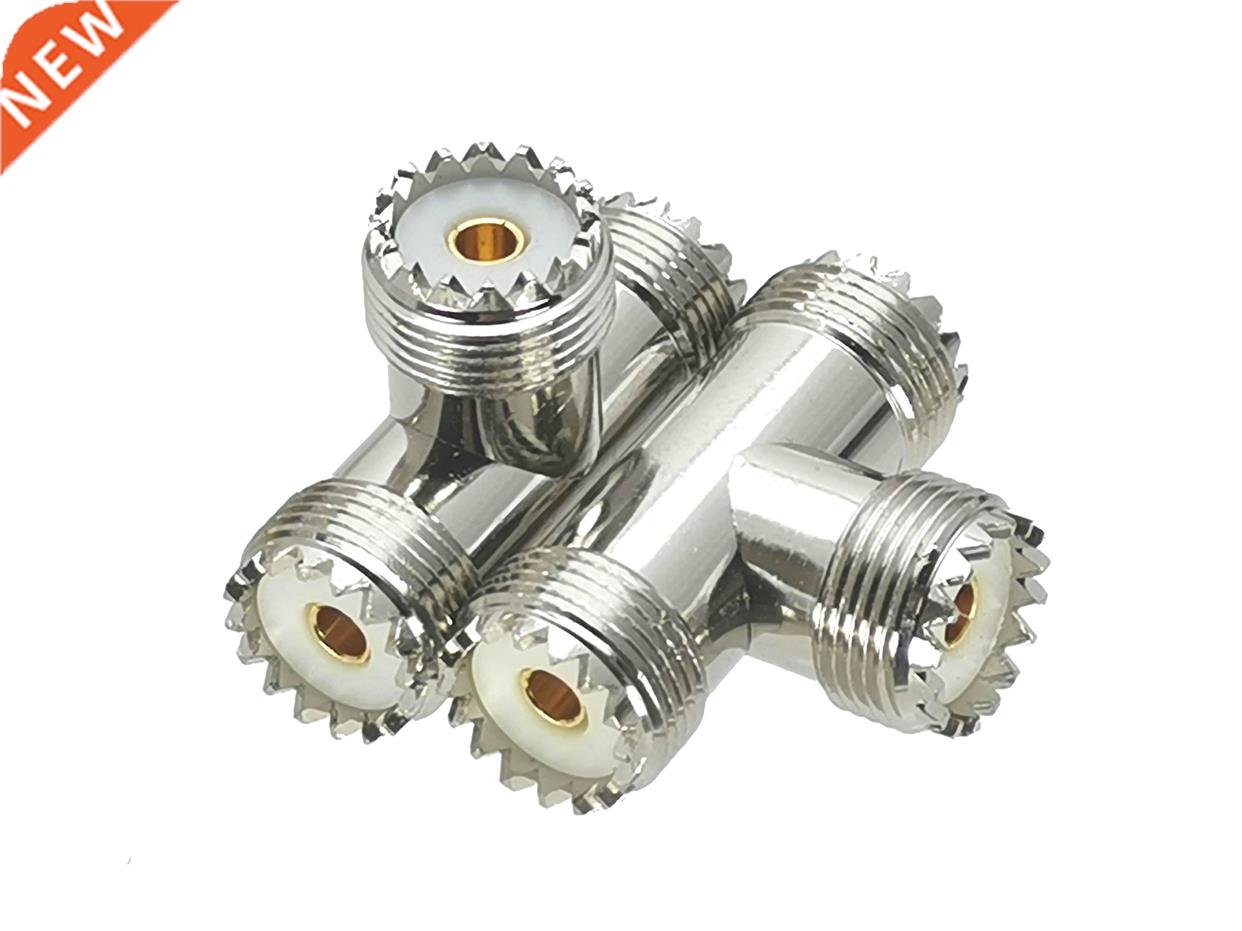 1Pcs U SO239 Female Jack to 2x U SO239 Female jack RF Ad