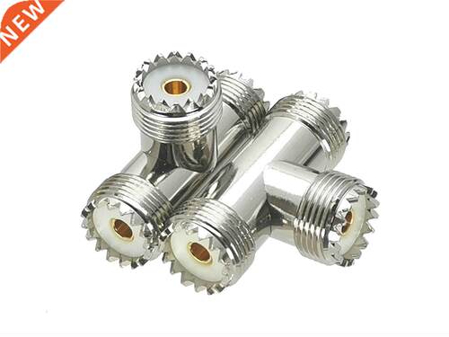 1Pcs U SO239 Female Jack to 2x U SO239 Female jack RF Ad