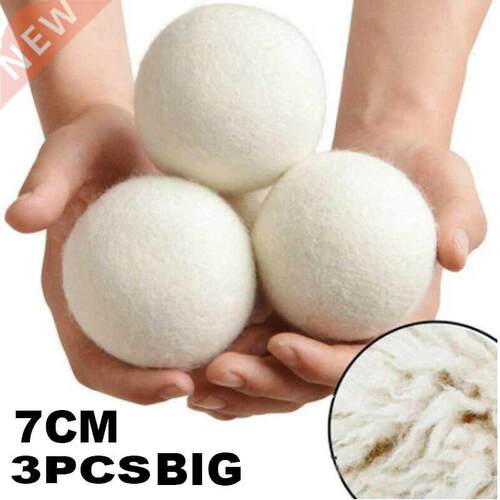 Reusable Wool Dryer Balls Natural Softener Drying Balls Wash