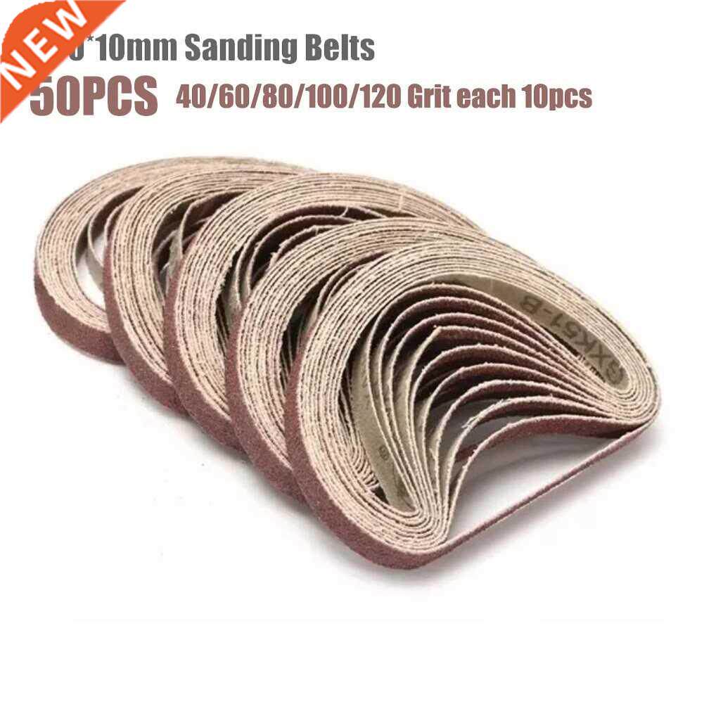 50pcs 330*10mm Sanding Belts 40 60 80 100 120 Grits Sandpape