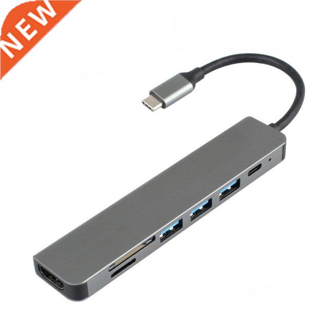 Type-C Hub USB 3.0 To HDMI-compatible Adapter 4K USB C TF Se