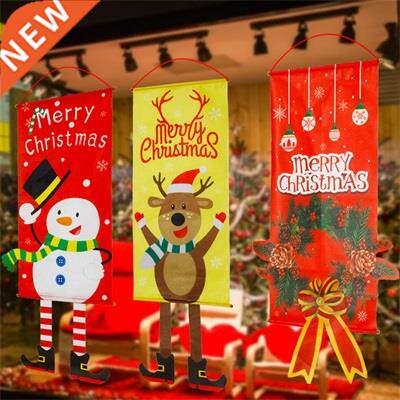 Christmas Banner Cristmas Hanging Flag Merry Christmas