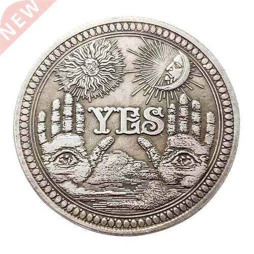 1PC Bronze Yes No Commemorative Coin Souvenir Challenge Coll