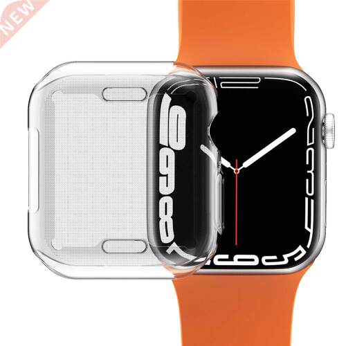 For IWatch Series 7 Case Transparent Shell TPU All-Inclusive
