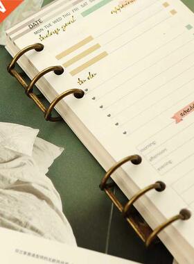 2pcs Creative Metal Loose Leaf Book Binder Hinged Rings Scra