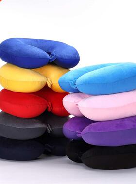 U Shaped Neck Pillow Travel Pillows With Button Foam Body Pi