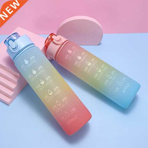 32oz Gallon Water Bottle with Straw 1 Lire Large Capacity Tr