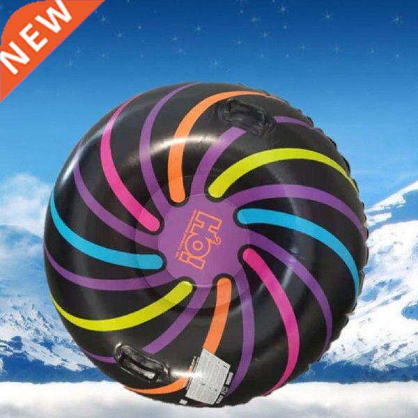 47 Inch Snow Tube With Handle Inflatable Snow Sled Ski