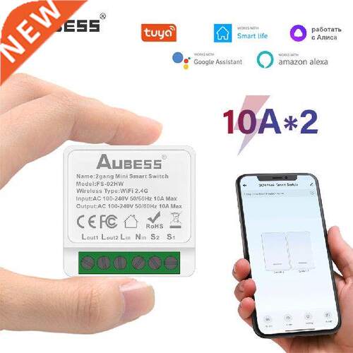 Tuy 10 WiFi Dul-mode Smrt Breker 2-wy Control