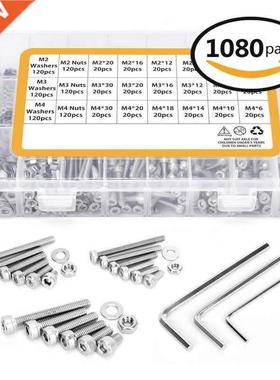 1080 Pieces Of Model M2 M3 M4 304 Stainless Steel Hexagon Sc