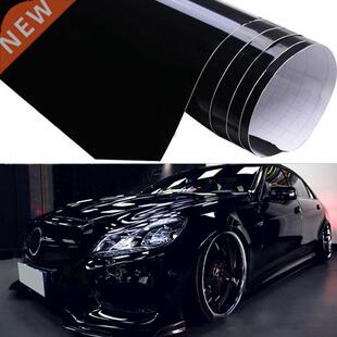 1pcs Shiny Gloss Glossy Black Car Film Wrap Vinyl Decal Exte
