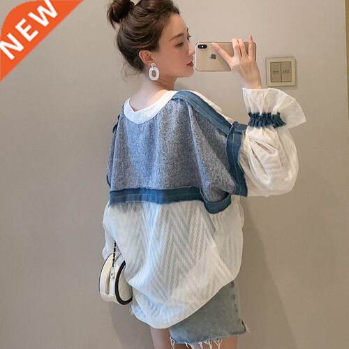 2020 New Spring Ladies Blouse Japanese Loose Sweet V-Neck La