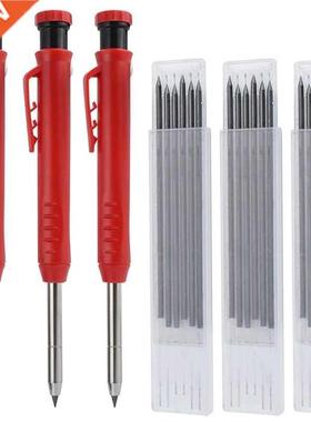 Carpenter Pencils With Black Refill Built-In Pencil Sharpene