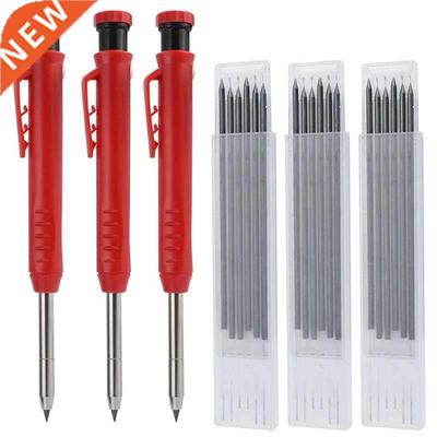 Carpenter Pencils With Black Refill Built-In Pencil Sharpene