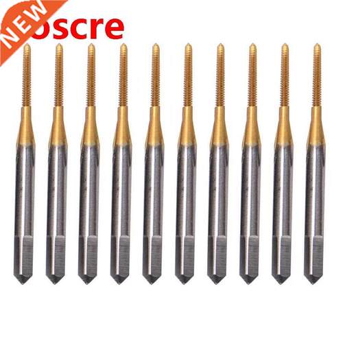 10Pcs Tap High Speed Steel with Coating Coarse Thread Hand T