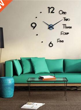 Modern Large Wall Clock 3d Mirror er nique Big Number Watch
