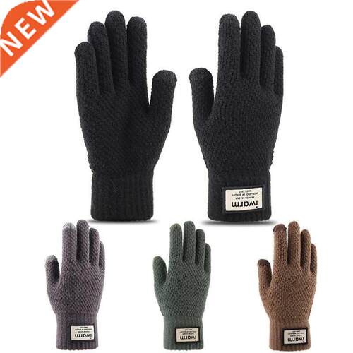 Winter Men Knitted Gloves Screen High Quality Male Mitten Th