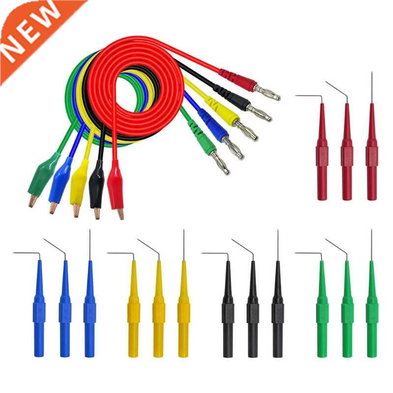 Alligator clip to Banana plug test lead test probe connect t