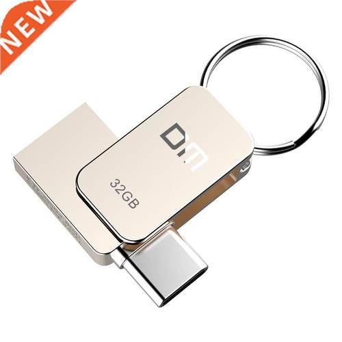 DM PD059 USB Flash Drive 32GB OTG Metal USB 3.0 Pen Drive Ke