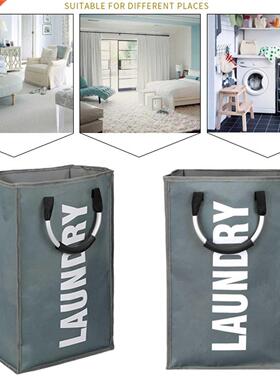 Japanese Foldable Laundry Basket Oxford Washing Clothes Hous