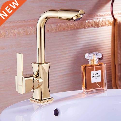 European Style Wash BasinFaucet Rose Gold Gold Faucet Singl