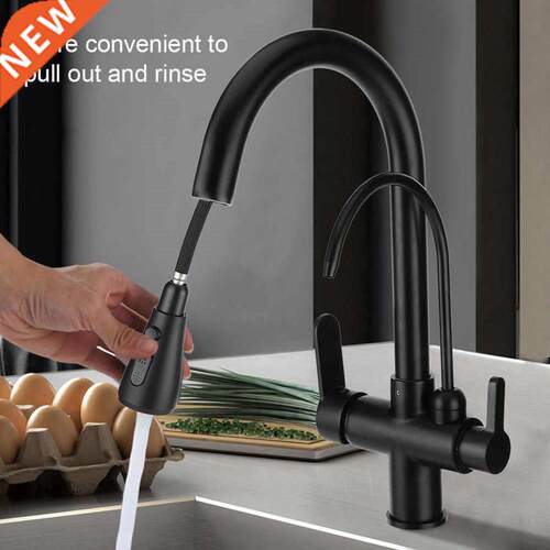 G1/2in Thread  in 1 Filter Kitchen Basin Sink Faucet Pull O