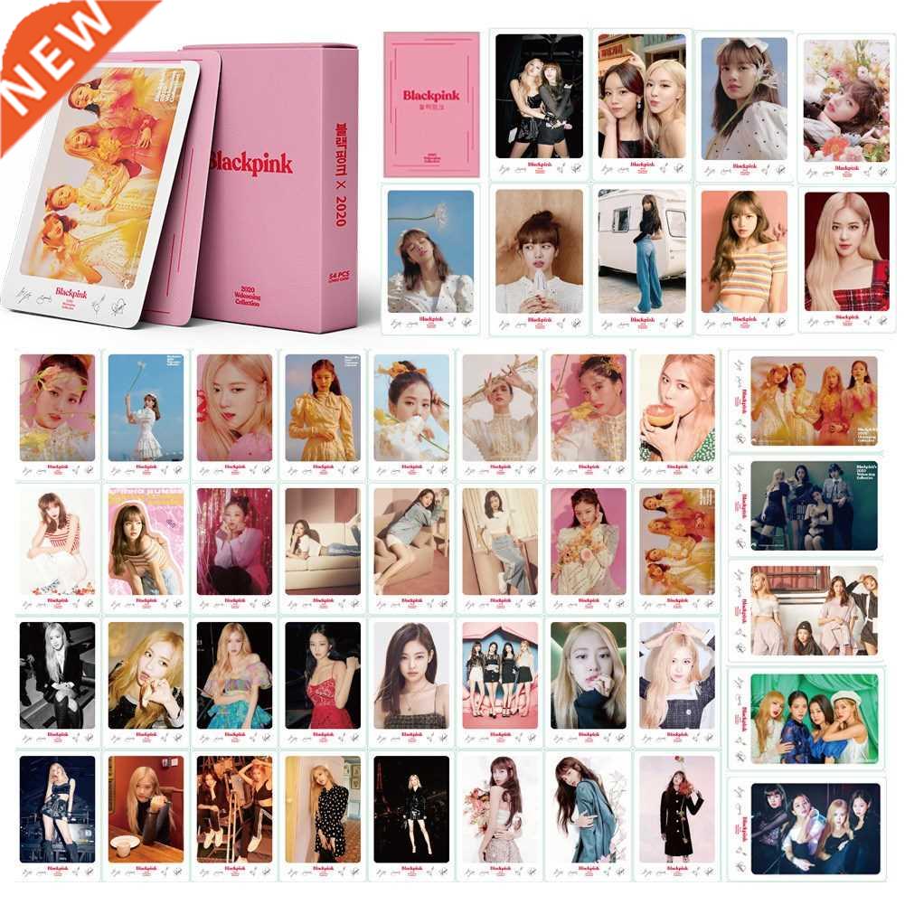 54pcs/set Kpop blackpink LOMO Card New album photo card Jiso