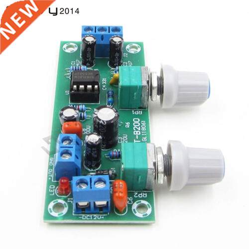 DC 12V 24V Low-pass Filter NE5532 Bass Tone Subwoofer Pre-Am