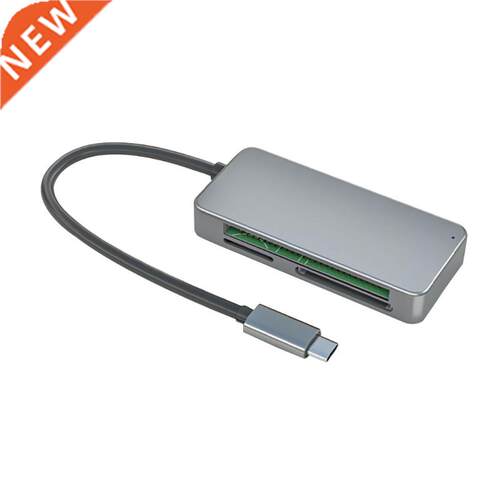 Aluminum 3-Slot Card Reader 3 in 1 USB 3.0/Type-C to CF TF S