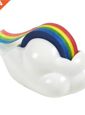 Kawaii Rainbow Masking Tape Dispenser Decorative Desk Organi