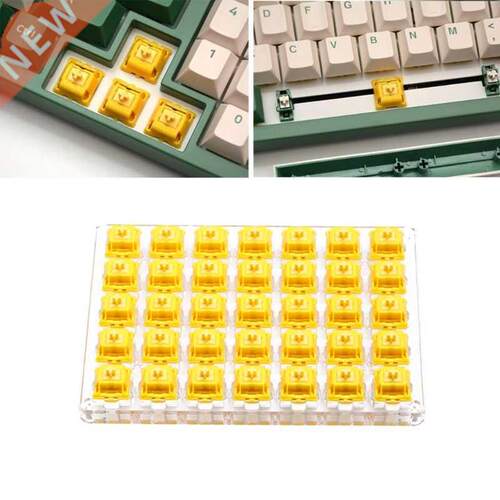 5Pcs Gateron CAP Switch Milky Gold Switch Extras pin RGB L