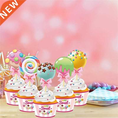 Xmas Lollipop Cake Topper Decorations Baby Shower Sweet Ca