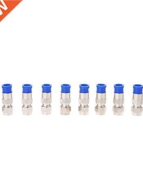 10Pcs RG6 RG59 F Compression Connectors Coaxial Coax Cable F