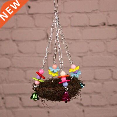 Handcraft Bird's Nest Toys For Birds Parrots To Play Bite