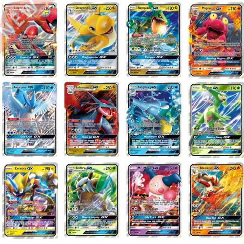 00Pcs English GX Tag Team Shining Pokemon Cards English B