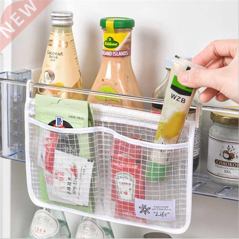 1/2pcs Refrigerator Hanging Classify Storage Bag Food Classi