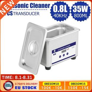 Digital 800ml Ultrasonic Cleaner Heater Manicure Tools