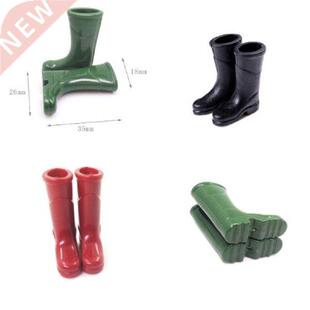 1Pairs 1/12 Scale Dollhouse Miniature Rubber Rain Boots