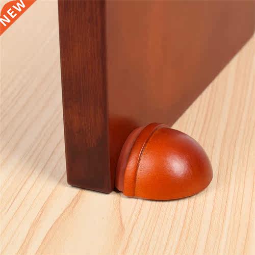 Wooden Mute Door Stopper No Need Punch Self Adhesive Door