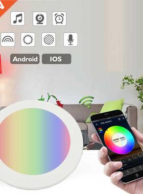 Tuya Zigbee3.0 Home Smart LED Downlight RGBCW Round Ceiling