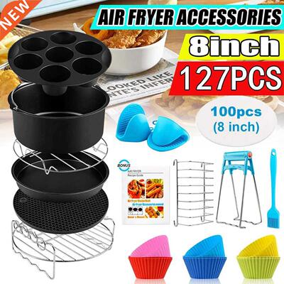 127PCS 8 Inch Air Fryer Accessories for Airfryers 4.2QT