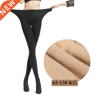 DOIAESKV Women Tights Plus Size 120D Autumn Warm Winter Flee