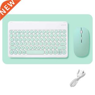 Wireless Keyboard and Mouse Combos Set Round Bluetooth Hebre