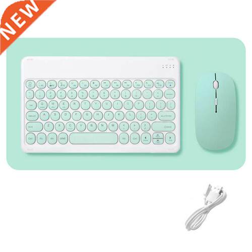 Wireless Keyboard and Mouse Combos Set Round Bluetooth Hebre