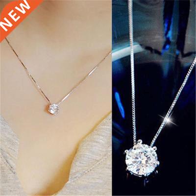 FDLK Women Fashion Simple Rhinestone Choker Necklace Shi
