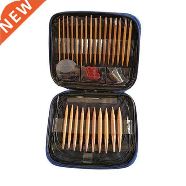 New 13 Pairs Knitting Needles Set Carbonized Bamboo