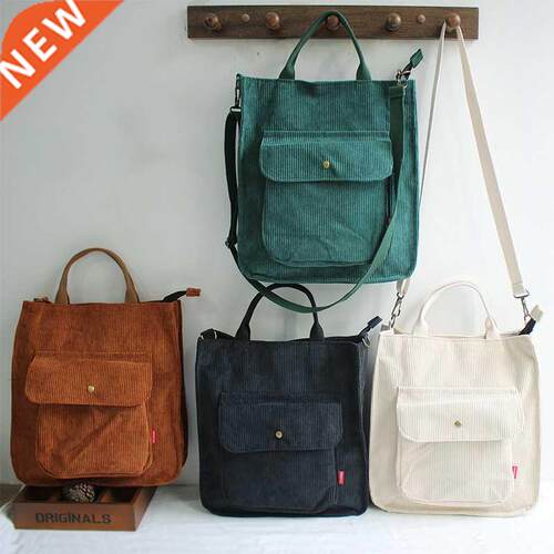 Corduroy Bag for Women Shoulder Bags Shopper Designer Handba