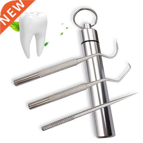 Stainless Steel Toothpicks Pocket Set Reusable Metal