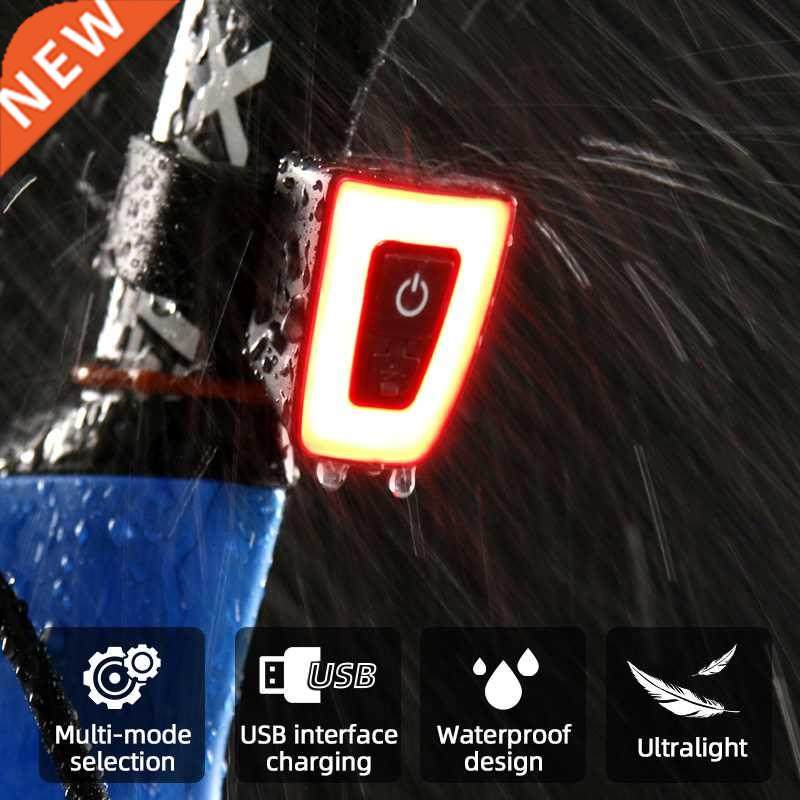 USB Rechargeable Flashlight For Bicycle Rear Light Waterproo